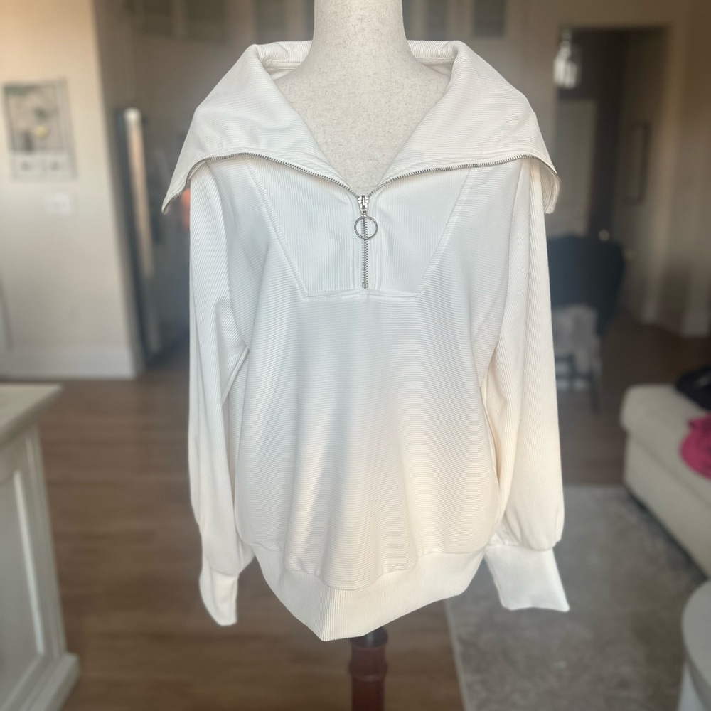Elegant Cream Women's Top
